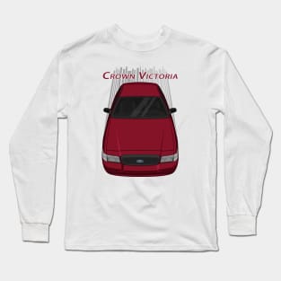 Ford Crown Victoria Police Interceptor - Dark Red Long Sleeve T-Shirt